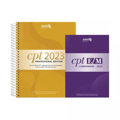 CPT 2023 Professional Edition and E/M Companion Bundle